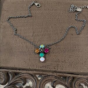 Elegant Multicolor Floral Necklace